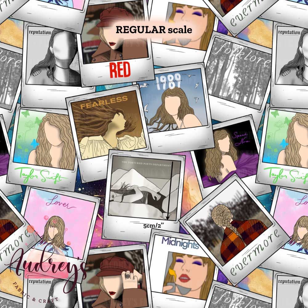 TS, Polaroids '25 | Digital Print Custom Quilting Cotton | 145cm wide