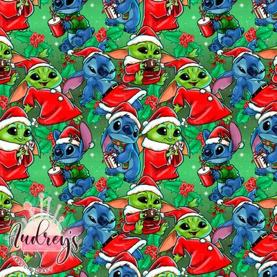 Xmas Yoda and Stitch | PRE-ORDER | Choose Your Own Base