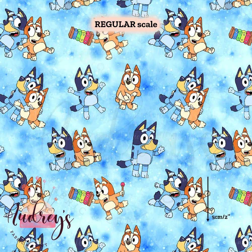 Bluey, Play | Digital Print Custom Cotton Woven | 145cm wide