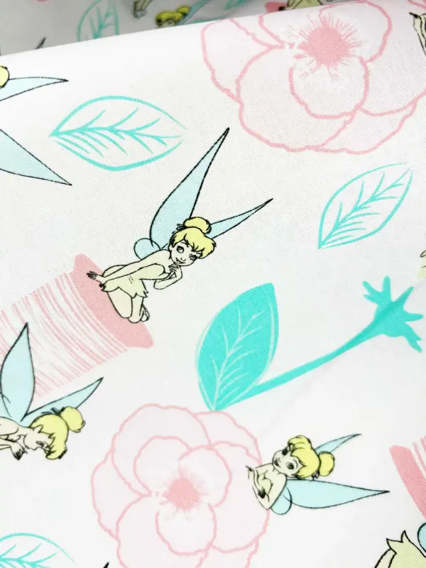 Tinkerbell's Garden | Extra-wide  Licensed Quilting Cotton | 145cm wide