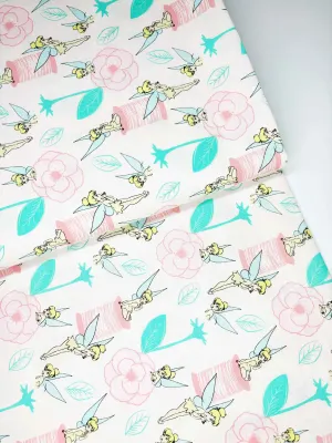 Tinkerbell's Garden | Extra-wide  Licensed Quilting Cotton | 145cm wide