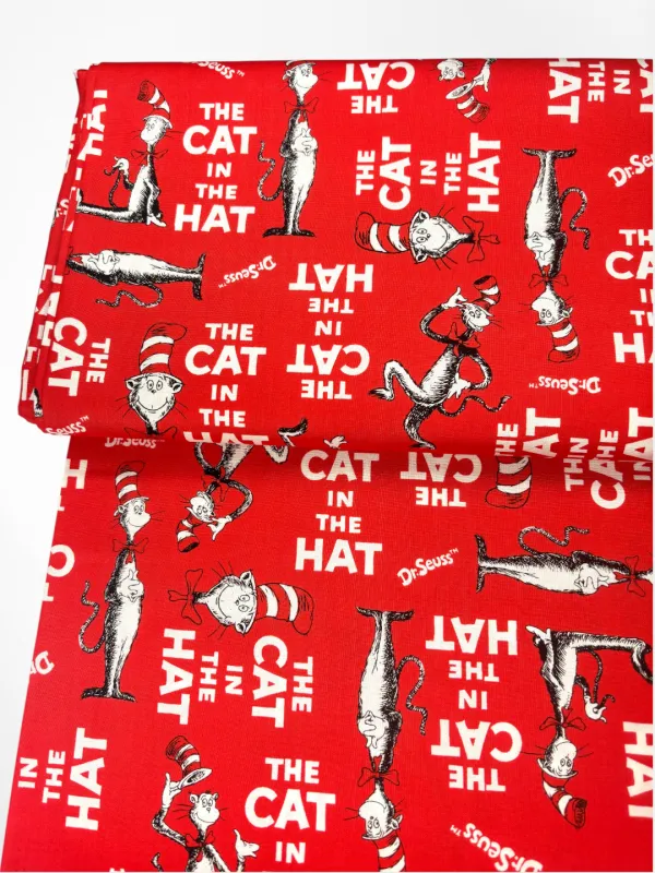 The Cat in the Hat | Premium Quilting Cotton | 112cm wide