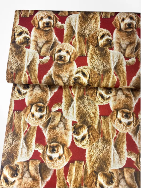 Cavoodles Stacked | Premium Quilting Cotton | 112cm wide