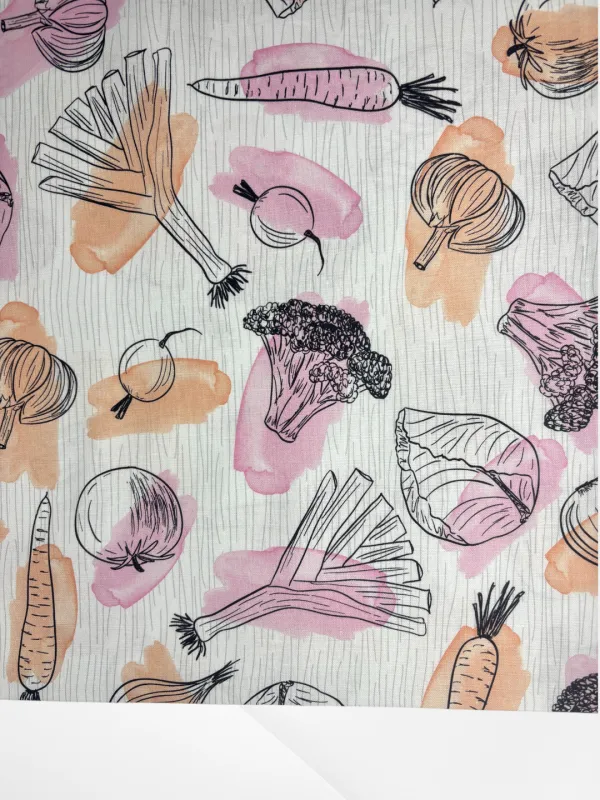 Country Harvest Vegies | Premium Quilting Cotton | 112cm wide