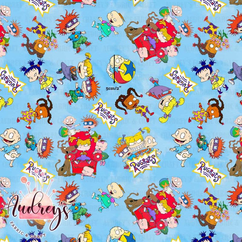 Rugrats Toss | Digital-Print Custom Cotton Woven | 145cm wide