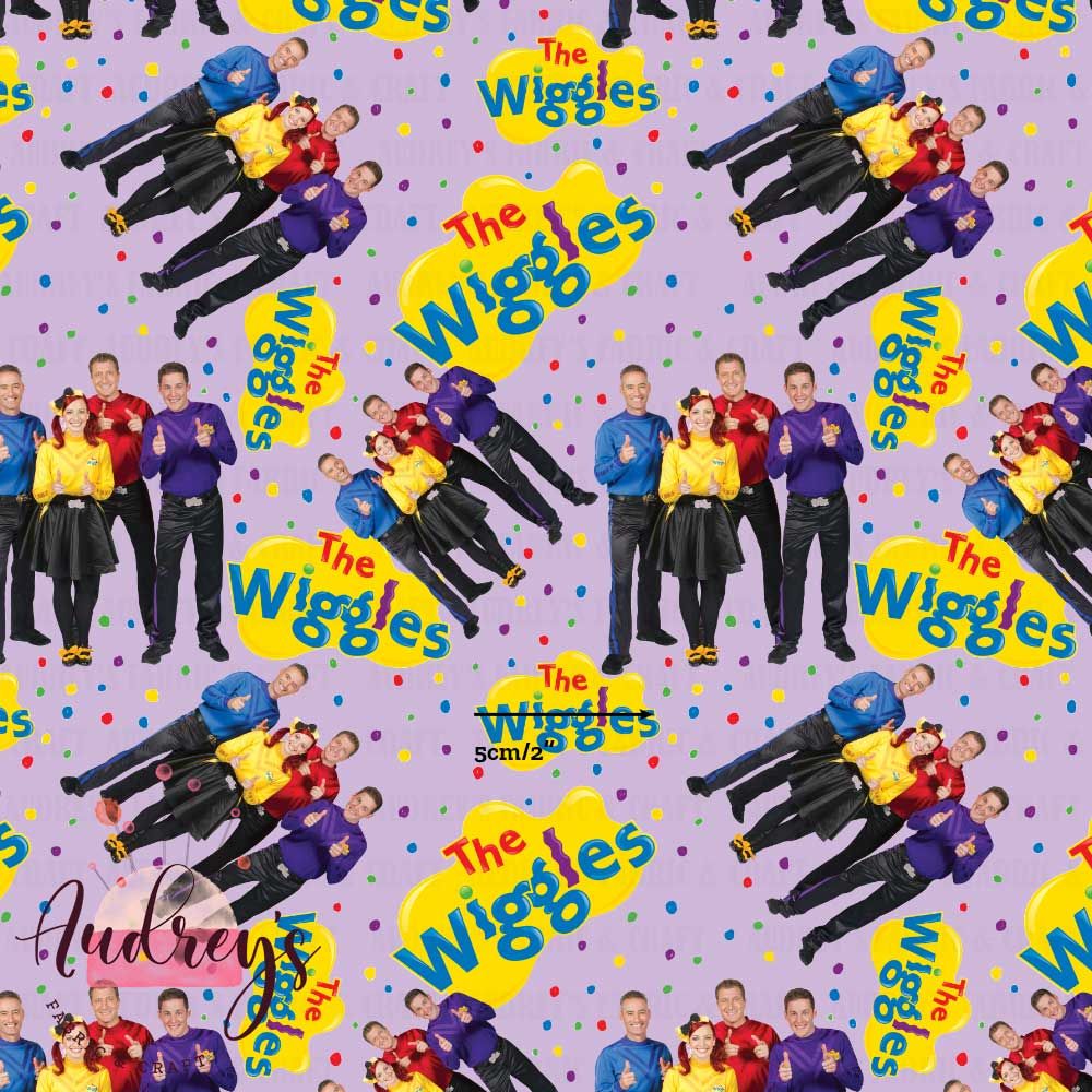 Wiggles, Lavender | Digital-Print Custom Cotton Woven | 145cm wide