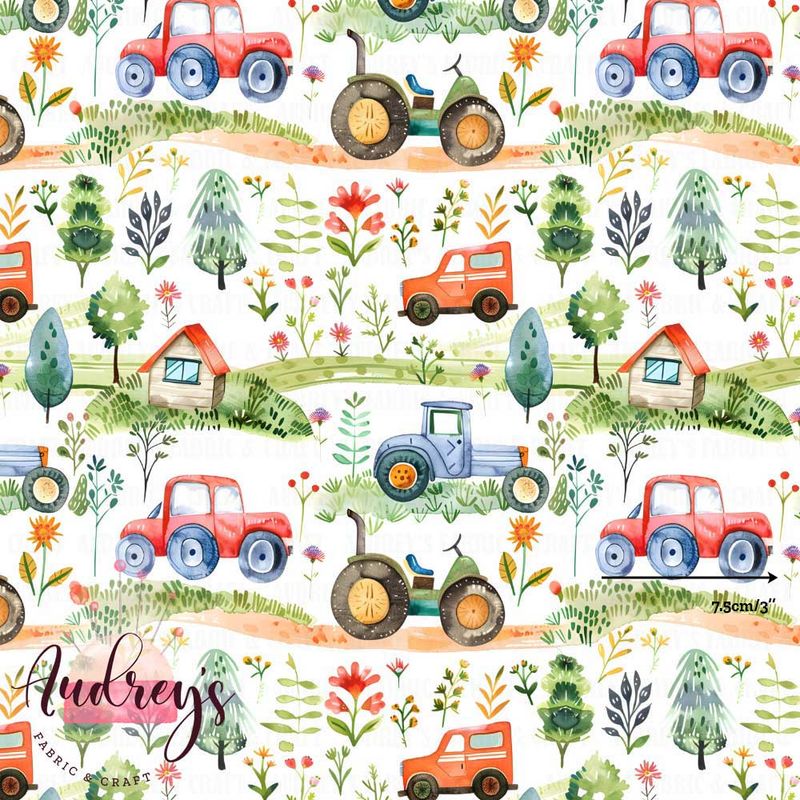 Rustic Roads | Digital-Print Custom Cotton Woven | 145cm wide