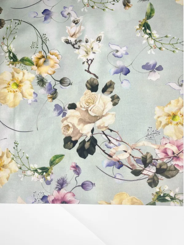 Sage Garden Bloom | Quilting Cotton | 112cm wide
