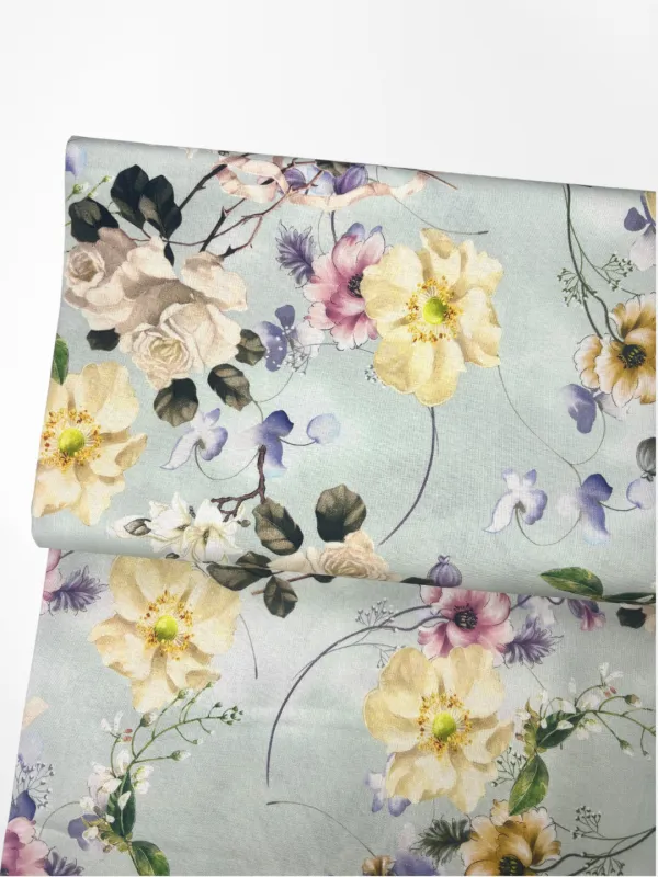Sage Garden Bloom | Quilting Cotton | 112cm wide