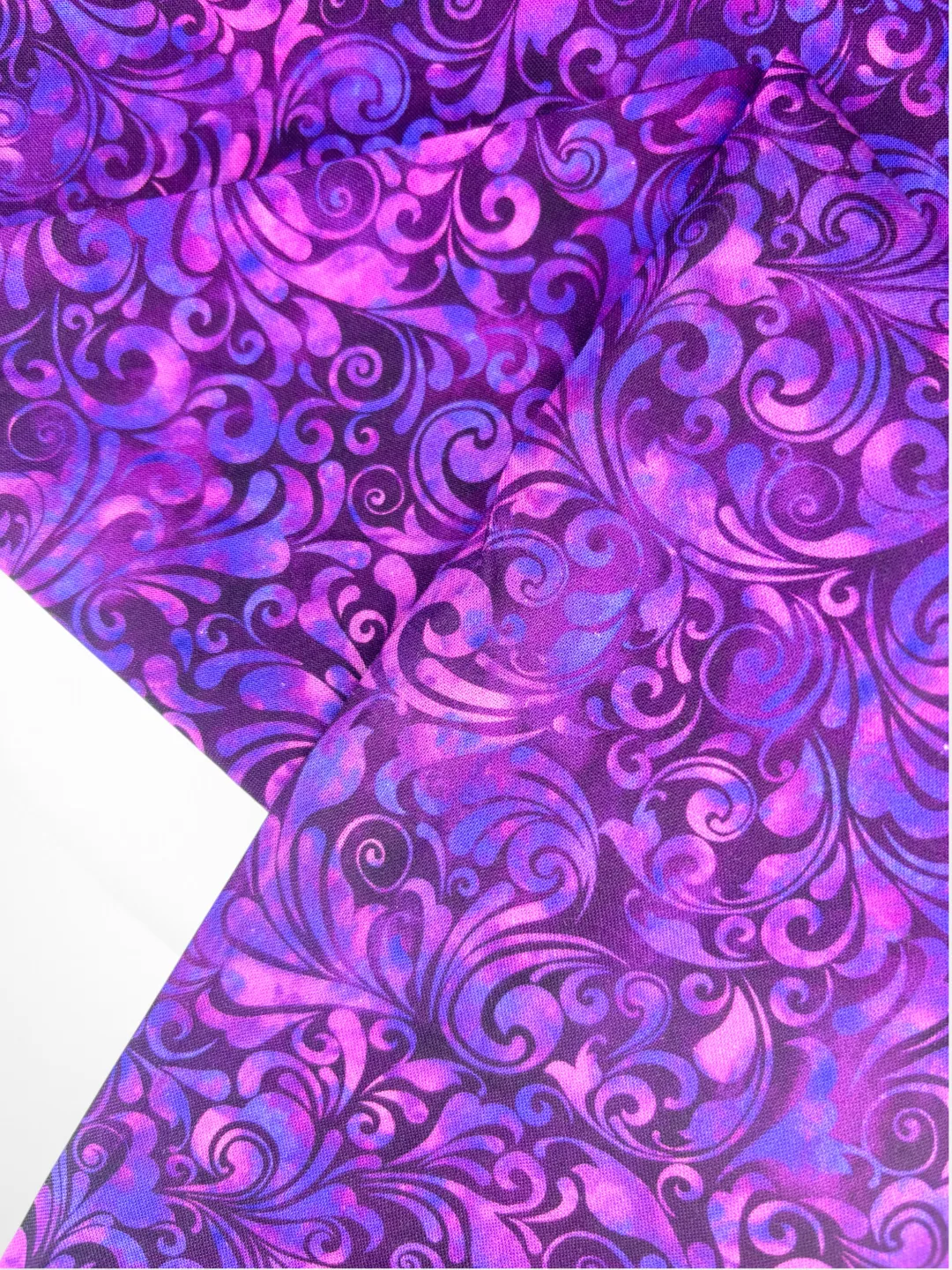 Paisley Twirls, Purples | Quilting Cotton | 112cm wide