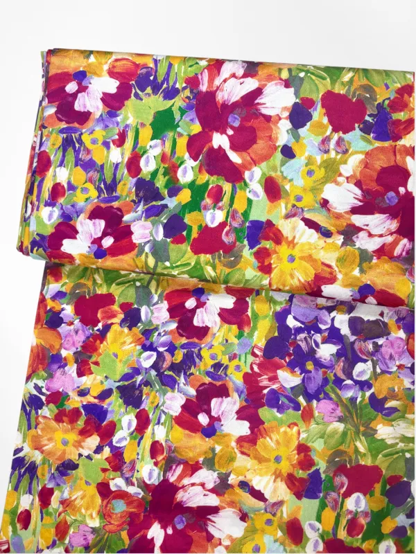 Painterly Meadow, Spring | Quilting Cotton | 112cm wide