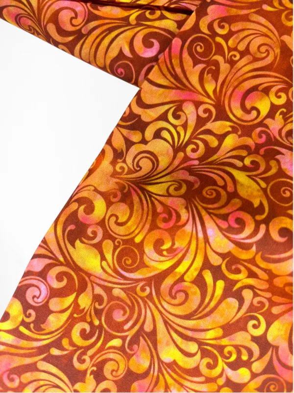 Paisley Twirls, Reds | Quilting Cotton | 112cm wide