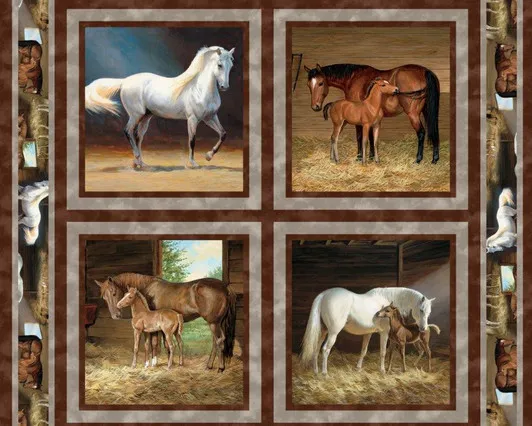 Hold Your Horses | Quilting Cotton Panel