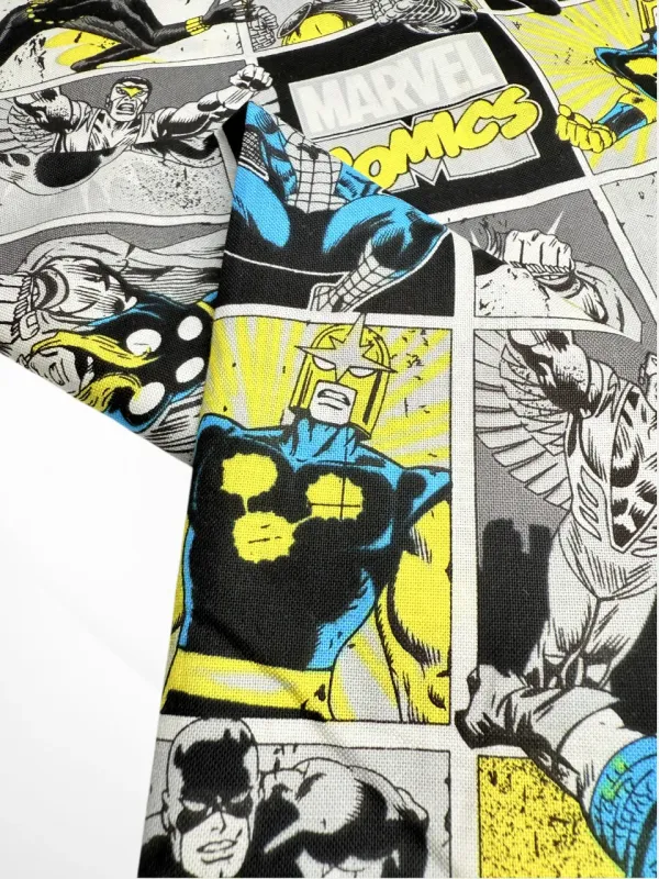 Marvel Comic Squares | Licensed Quilting Cotton | 112cm wide