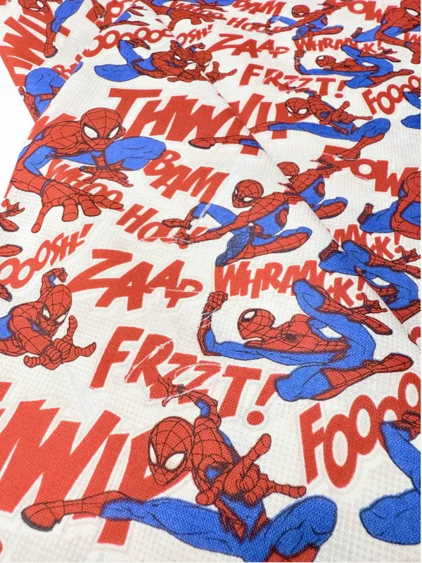 Spiderman Allover | Licensed Quilting Cotton | 112cm wide
