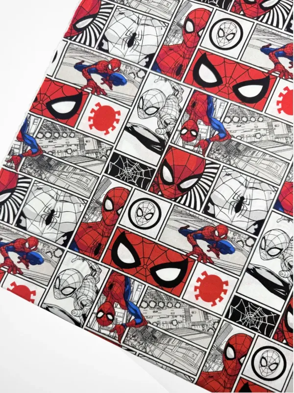 Spiderman Comic | Licensed Quilting Cotton | 112cm wide
