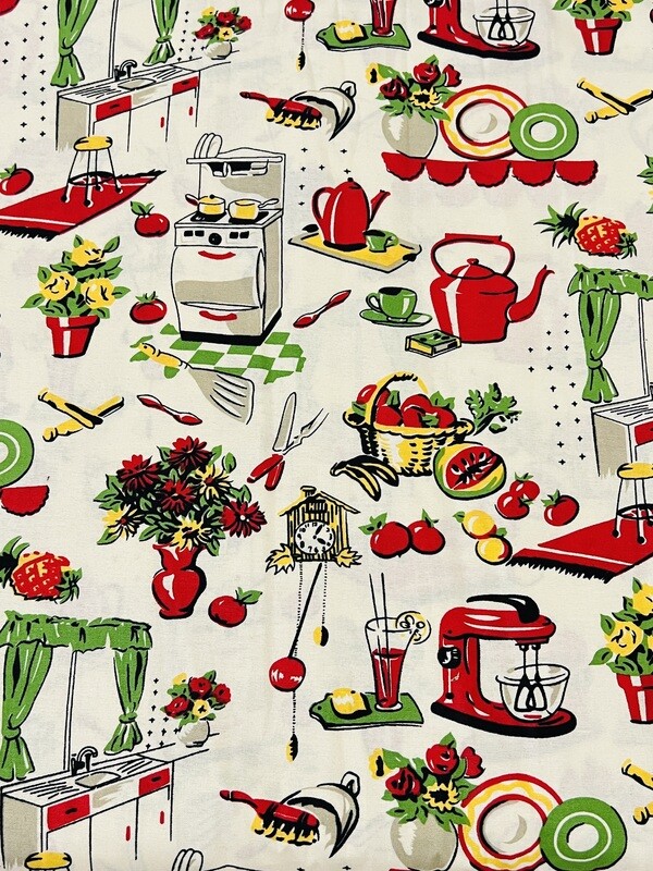 Fifties Kitchen | Quilting Cotton | 112cm wide