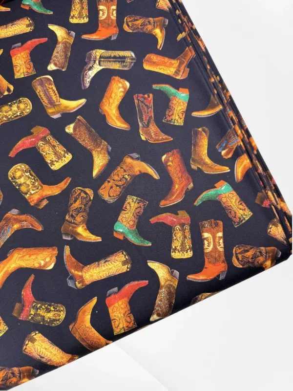 Western Cowboy Boots | Quilting Cotton | 112cm wide