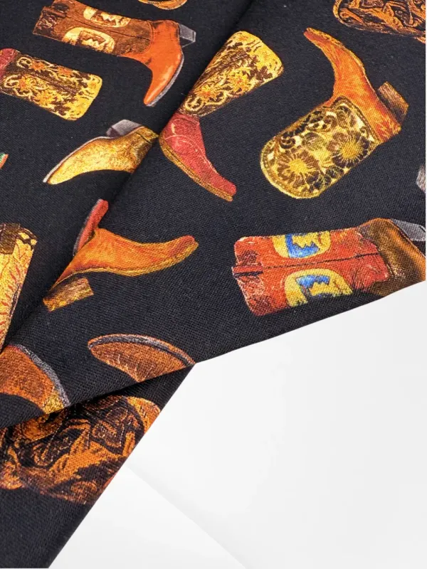 Western Cowboy Boots | Quilting Cotton | 112cm wide