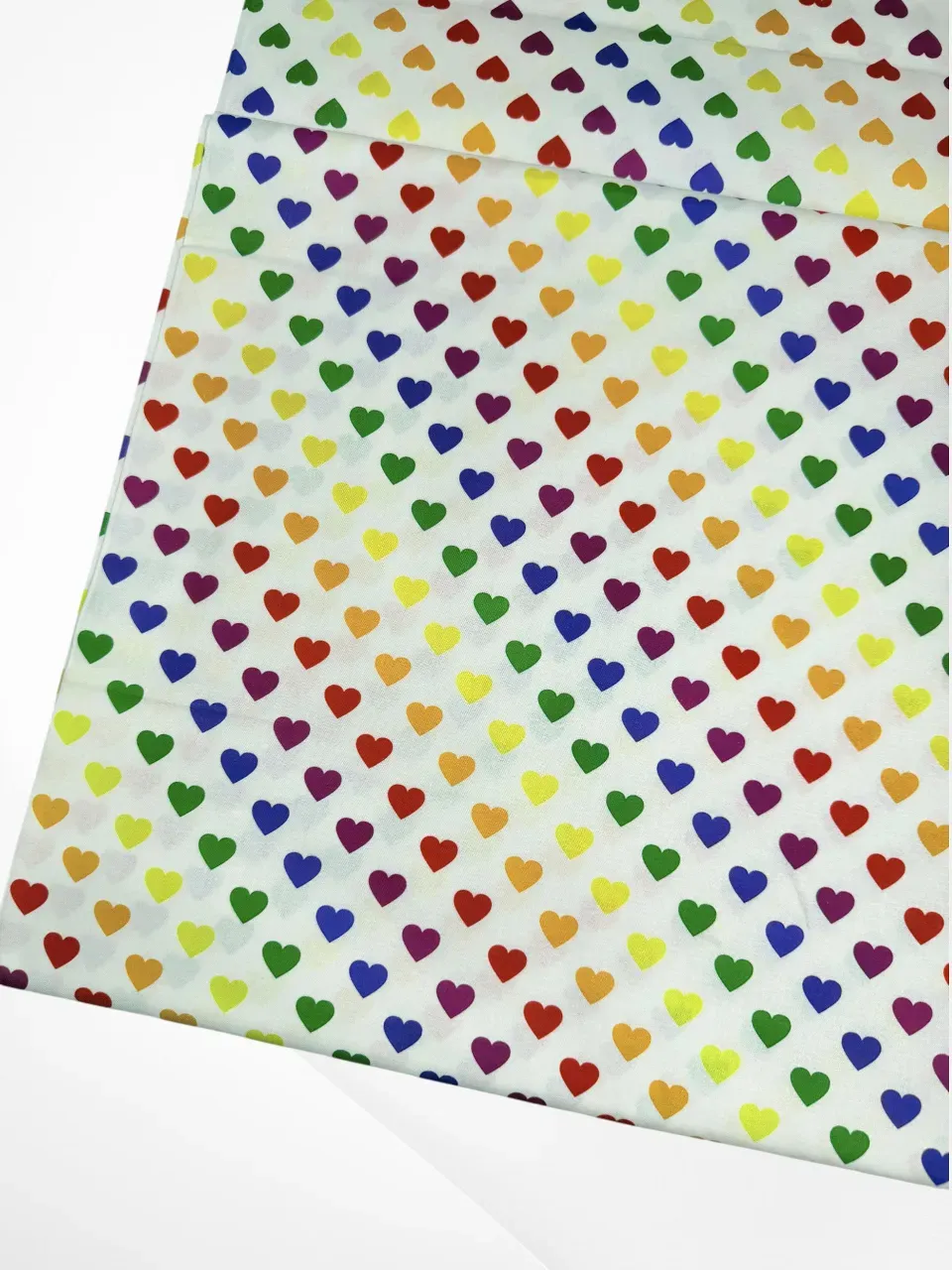 Rainbow Hearts | Quilting Cotton | 112cm wide
