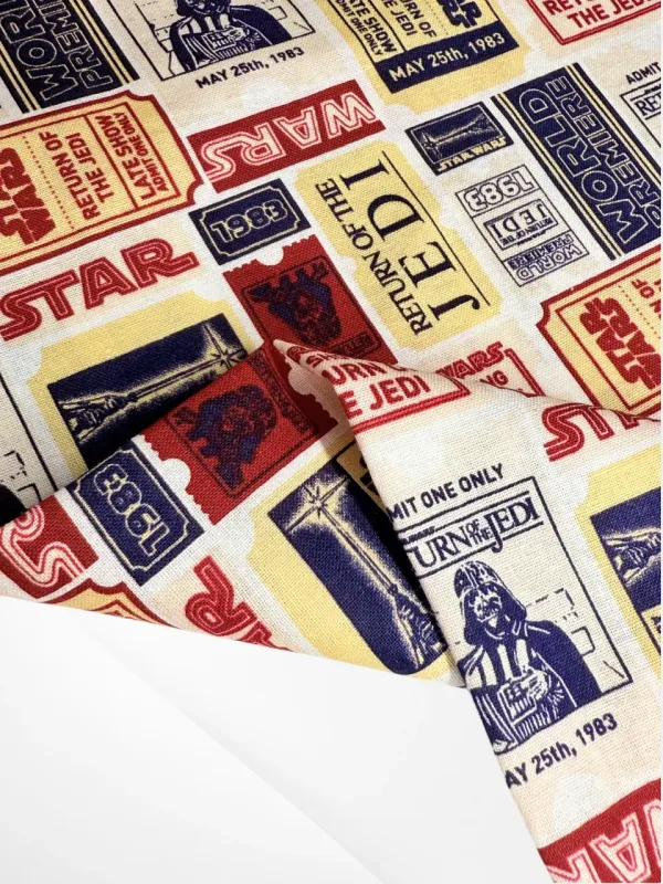 Star Wars, Movie Ticket Stub | Licensed Quilting Cotton | 112cm wide