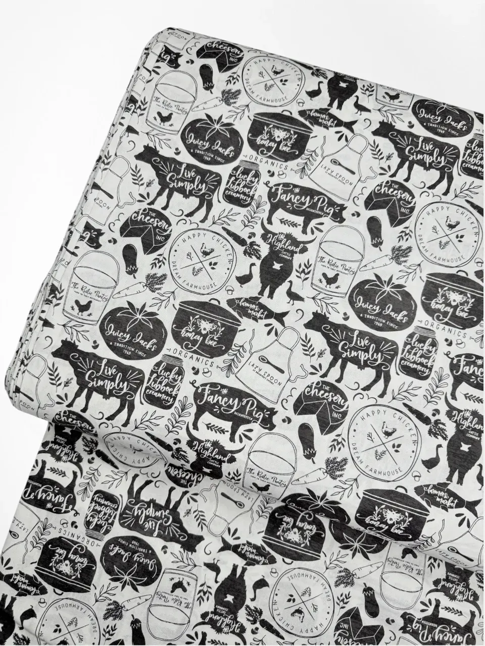 Modern Farmhouse Silhouttes | Quilting Cotton | 112cm wide