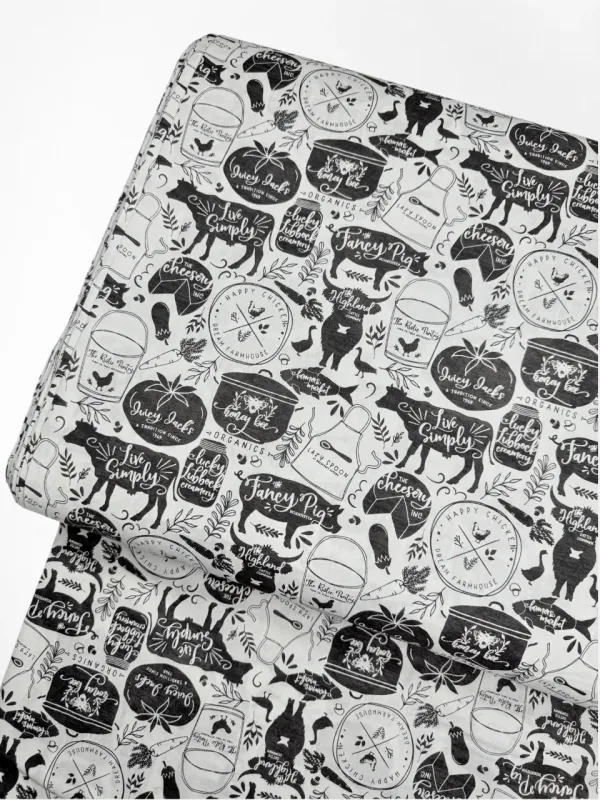 Modern Farmhouse Silhouttes | Quilting Cotton | 112cm wide