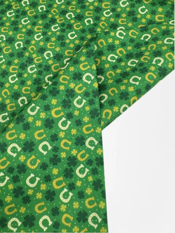 Shamrock &amp; Horseshoe | Quilting Cotton | 112cm wide