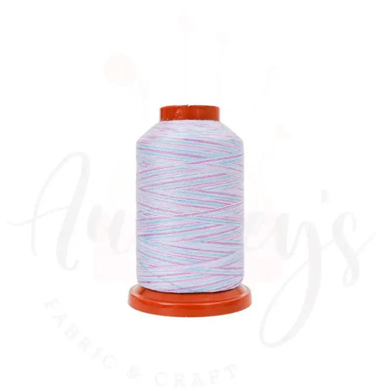 S56 | Multicoloured All-Purpose Sewing &amp; Overlocking Variegated Thread | 1000m Spool