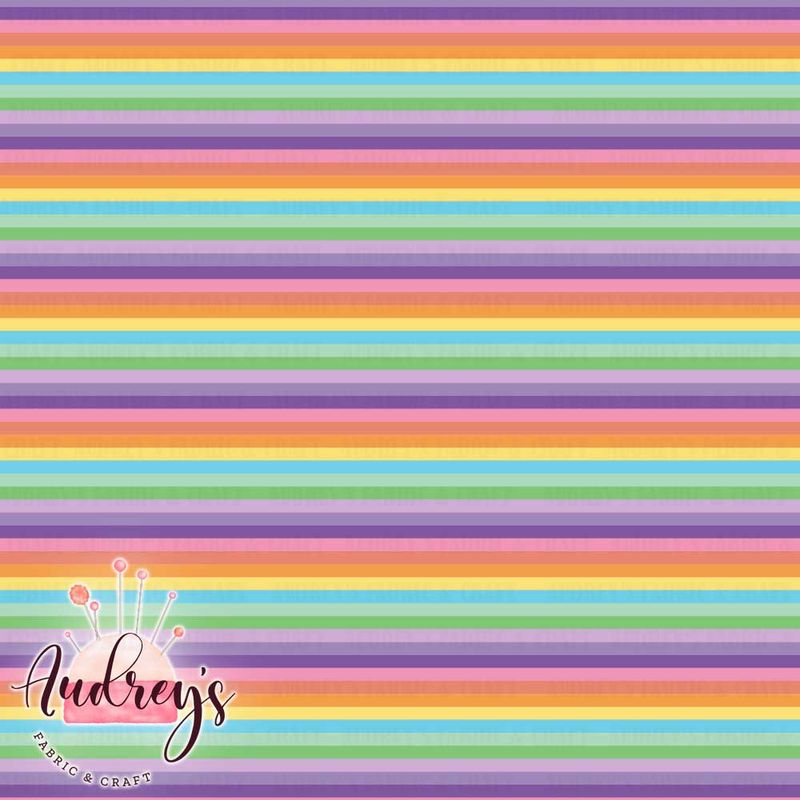 Vibrant Rainbow Stripes | PRE-ORDER | Choose Your Own Base