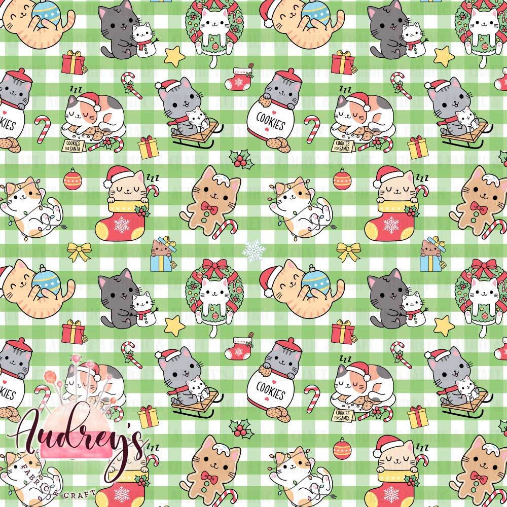Christmas Gingham Kittens | PRE-ORDER | Choose Your Own Base