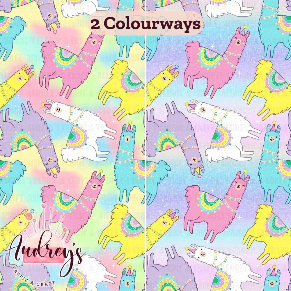 Rainbow Llama Party | PRE-ORDER | Choose Your Own Base