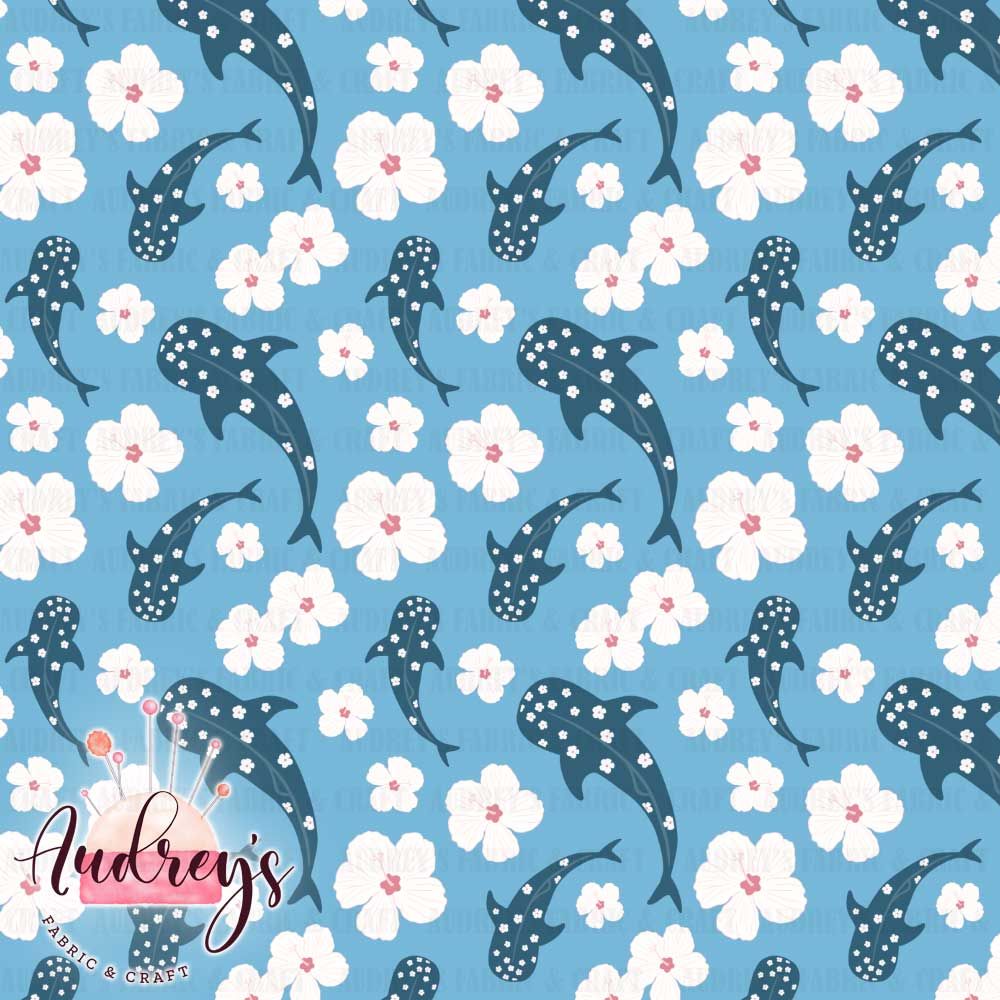 Hibiscus Whales | PRE-ORDER | Choose Your Own Base