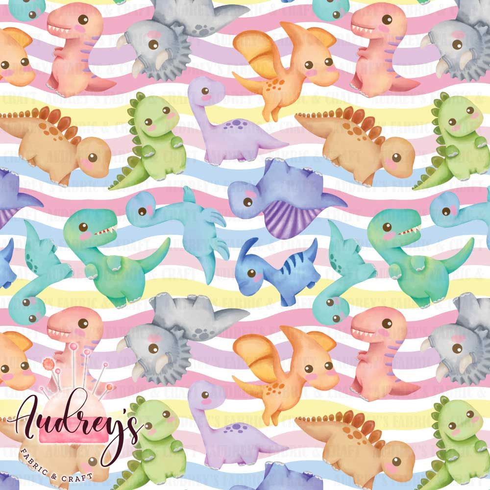 Pastel Rainbow Dinosaurs | PRE-ORDER | Choose Your Own Base