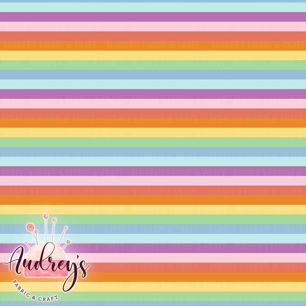 Pastel Rainbow Stripes | PRE-ORDER | Choose Your Own Base