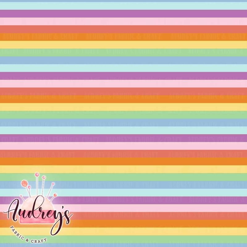 Pastel Rainbow Stripes | PRE-ORDER | Choose Your Own Base