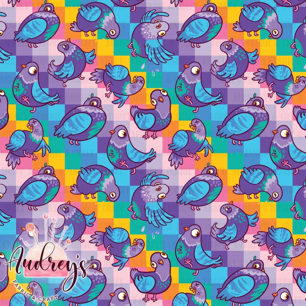 Silly Rainbow Pigeons | PRE-ORDER | Choose Your Own Base