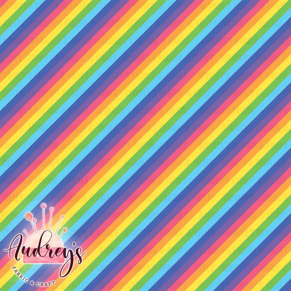 Diagonal Rainbow Stripes | PRE-ORDER | Choose Your Own Base