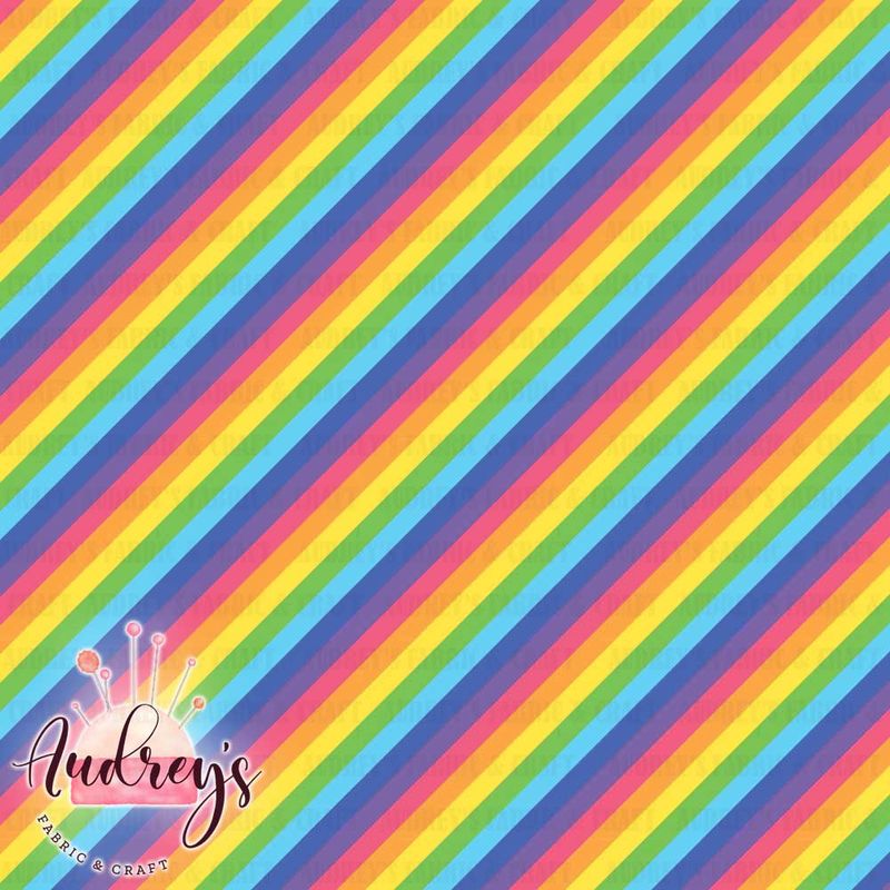 Diagonal Rainbow Stripes | PRE-ORDER | Choose Your Own Base