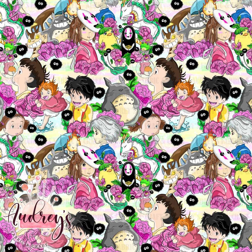 Ghibli Characters, Peonies | PRE-ORDER | Choose Your Own Base