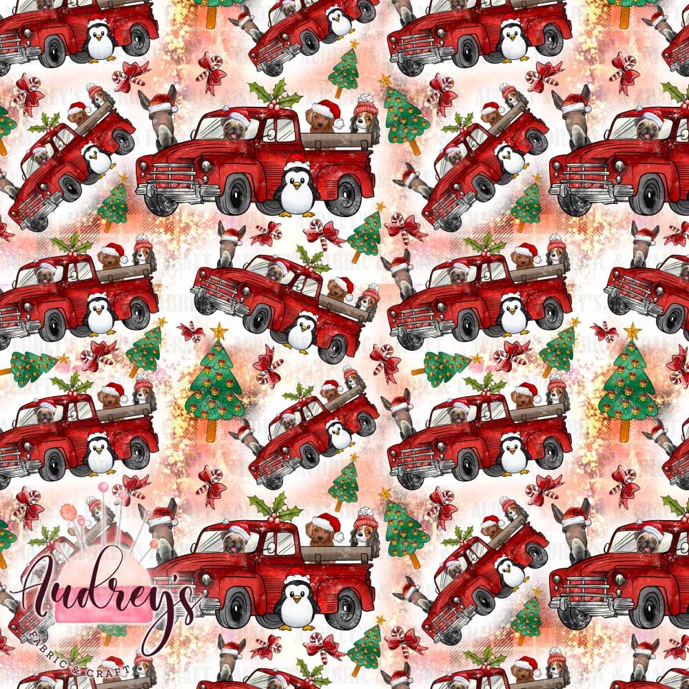 Festive Red Truck Friends | PRE-ORDER | Choose Your Own Base