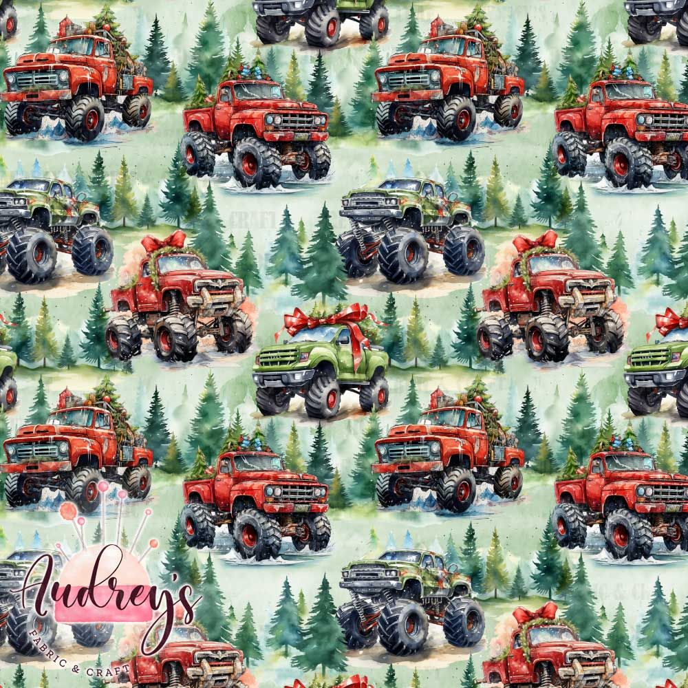Christmas Monster Trucks | PRE-ORDER | Choose Your Own Base