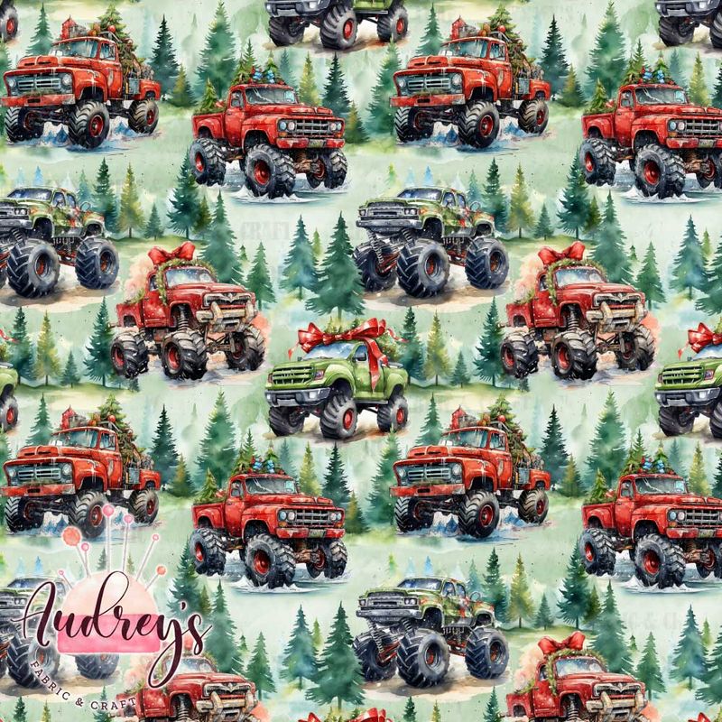 Christmas Monster Trucks | PRE-ORDER | Choose Your Own Base
