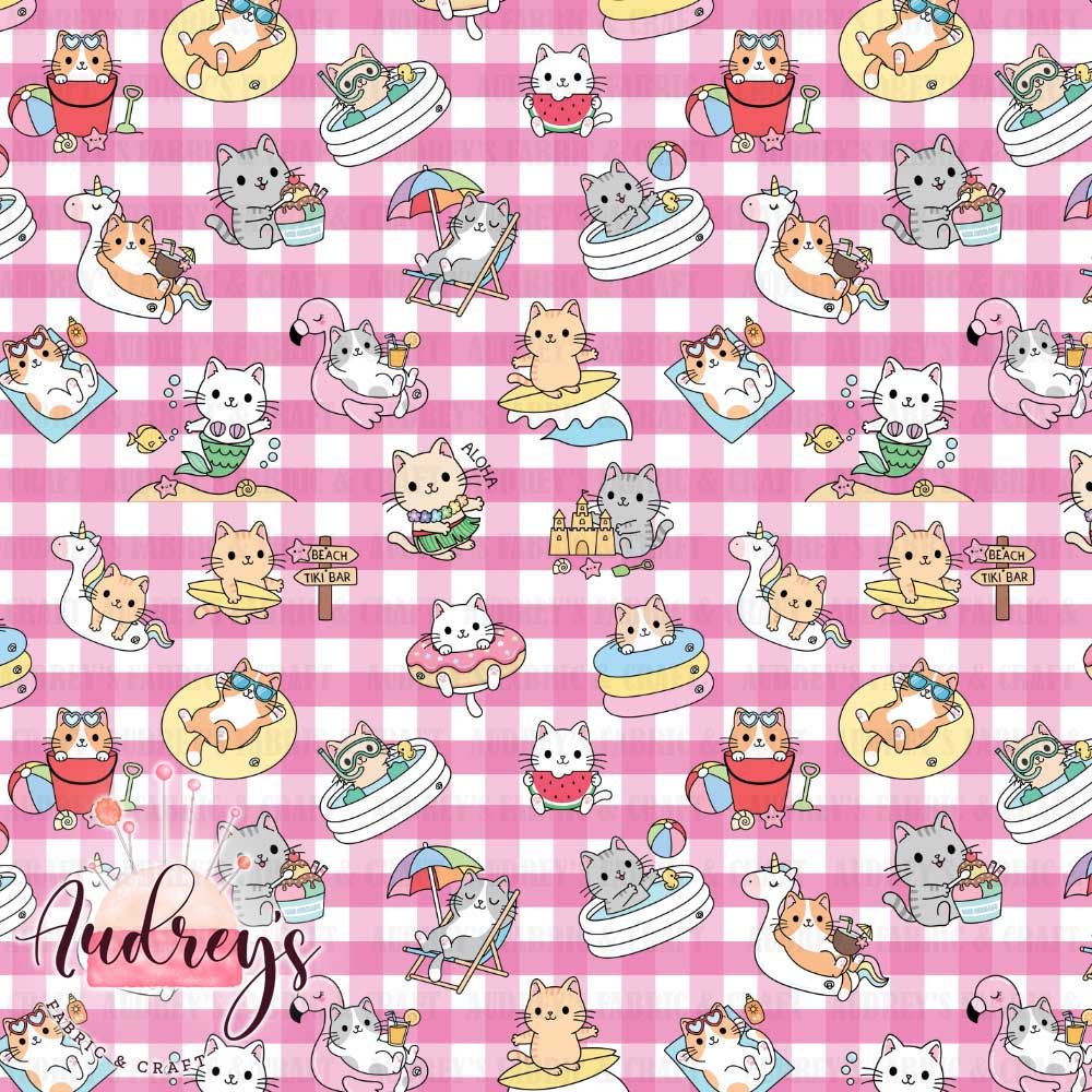 Summer Beach Cats | PRE-ORDER | Choose Your Own Base