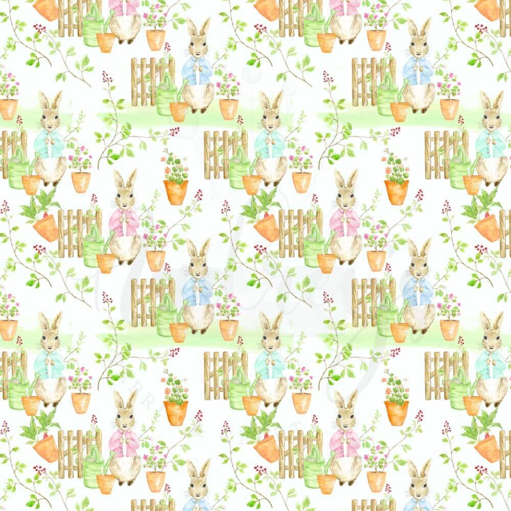 Peter Rabbit, In the Garden | Custom Cotton Woven | 112cm wide