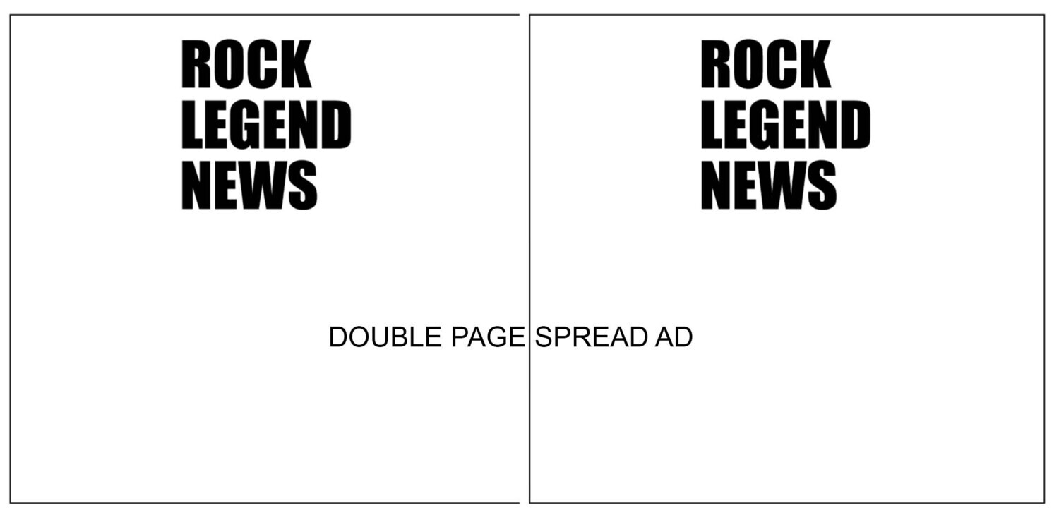Rock Legend News Double Page Spread