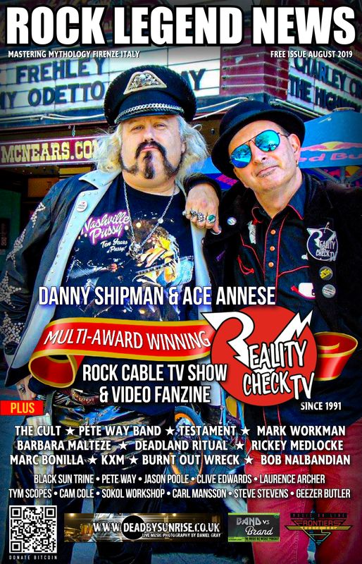 Issue 25 - Multi-Award Winning Rock Cable TV Show &amp; Video Fanzine Reality Check TV with Danny Shipman - Digital Download Magazine