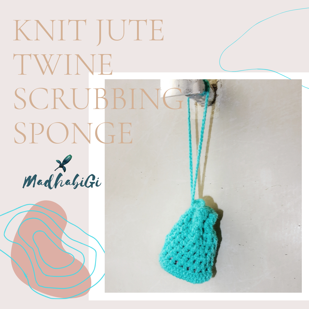 Knit Jute Twine Scrubbing Sponge