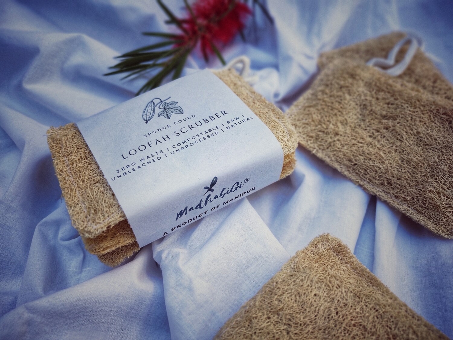 Natural Loofah Scrubber (Pack of 3)