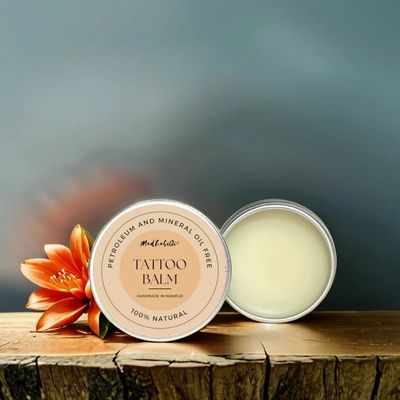 MadhabiGi® Aftercare Tattoo Healing Balm with Essential Vitamins | 100% Organic-Trusted by Artists | Non Petroleum